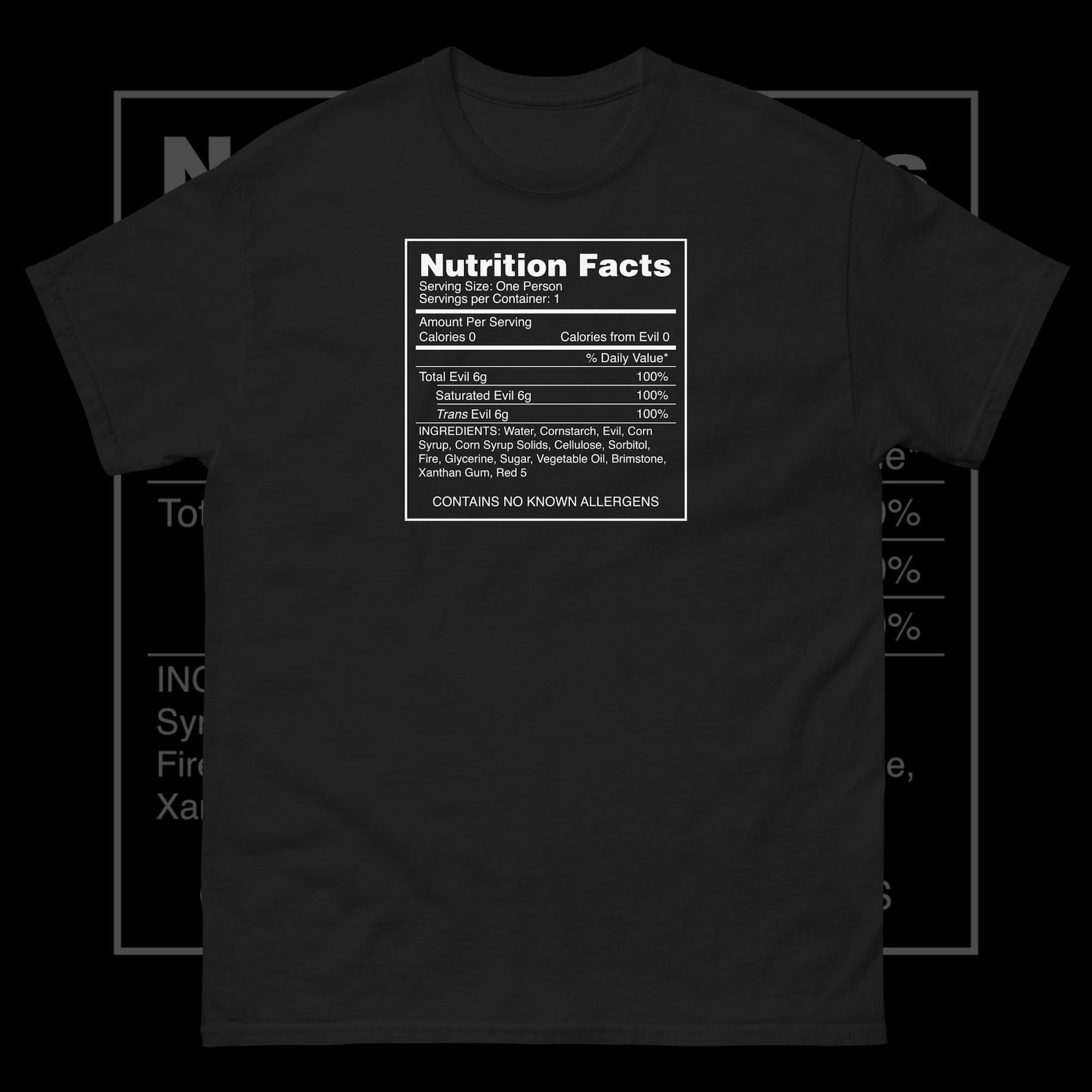 Nutrition & Fitness Station - 100% Evil Shirt Nu Goth Soft