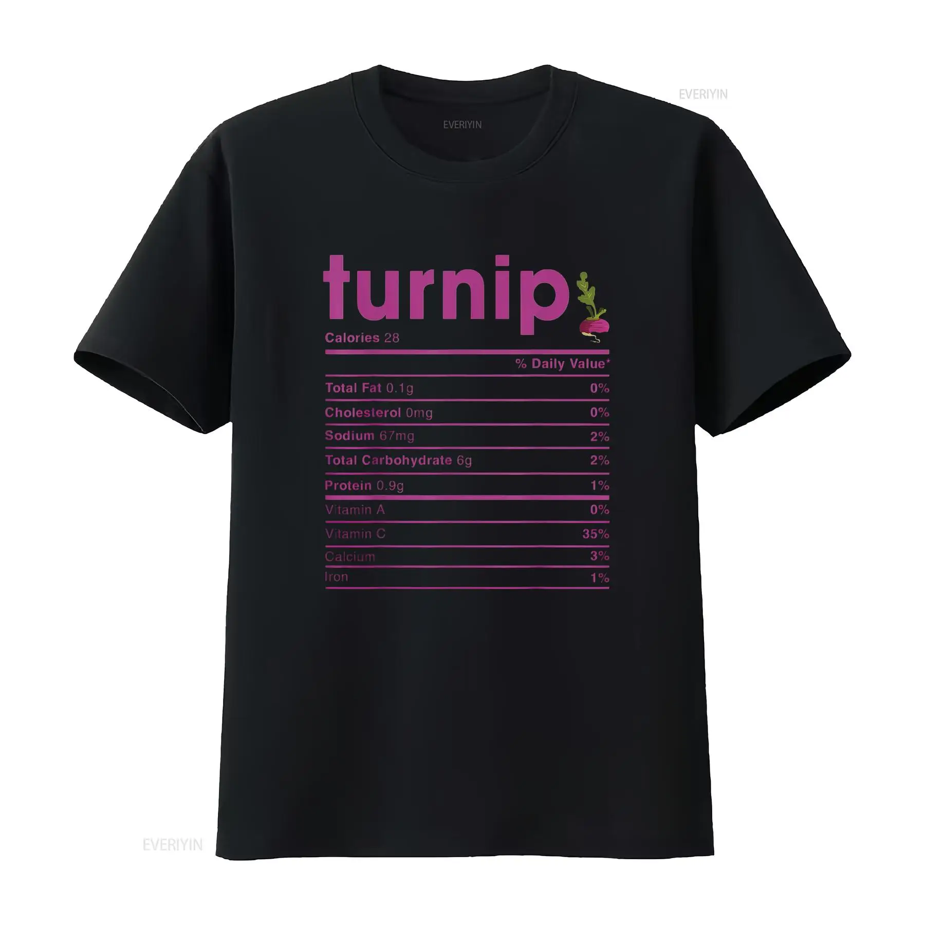 Nutrition & Fitness Station - Womens Turnip Nutrition Facts T Shirt