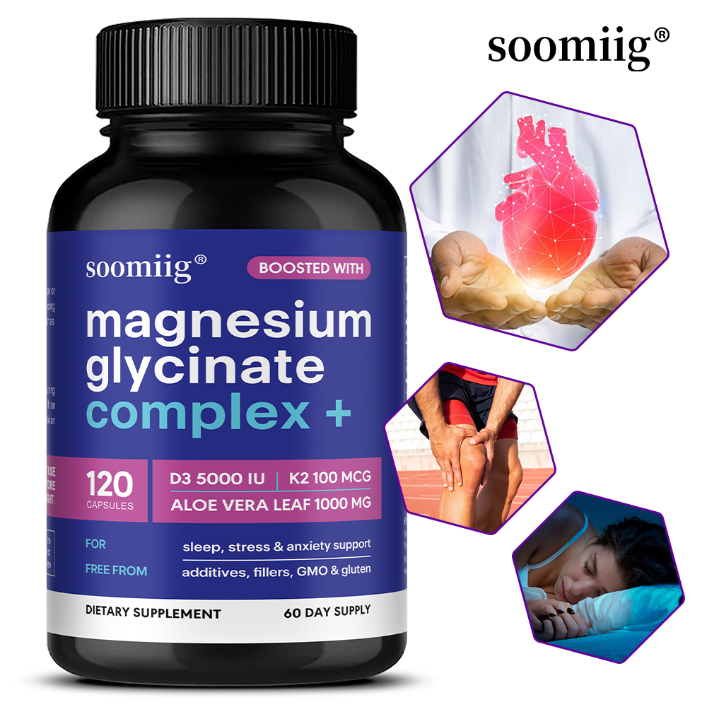 Magnesium Glycinate Capsule - Highly Absorbable Magnesium Glycinate Capsules 120pcs