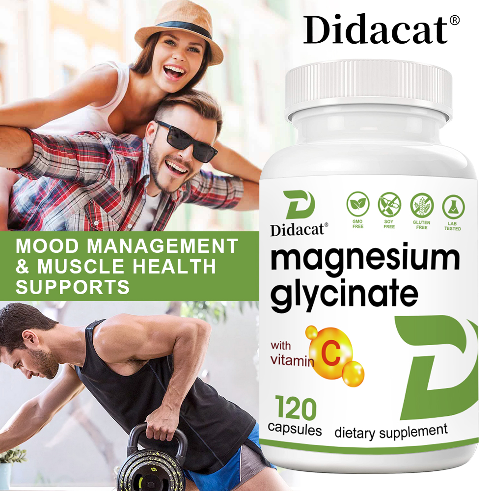 Magnesium Glycinate Capsule - Magnesium Glycinate 1000 Mg, 120 Veggie