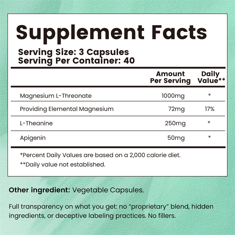 Magnesium L-Threonate Complex  – Magnesium Glycinate Capsule Bewertung und Preis