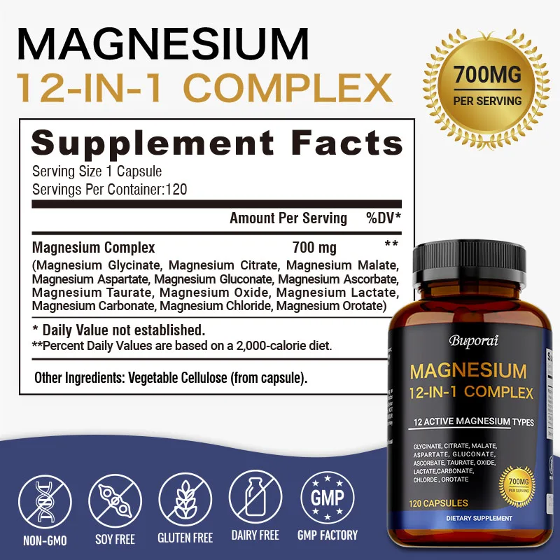 Magnesium Complex Capsules - S – Magnesium Glycinate Capsule Bewertung und Preis