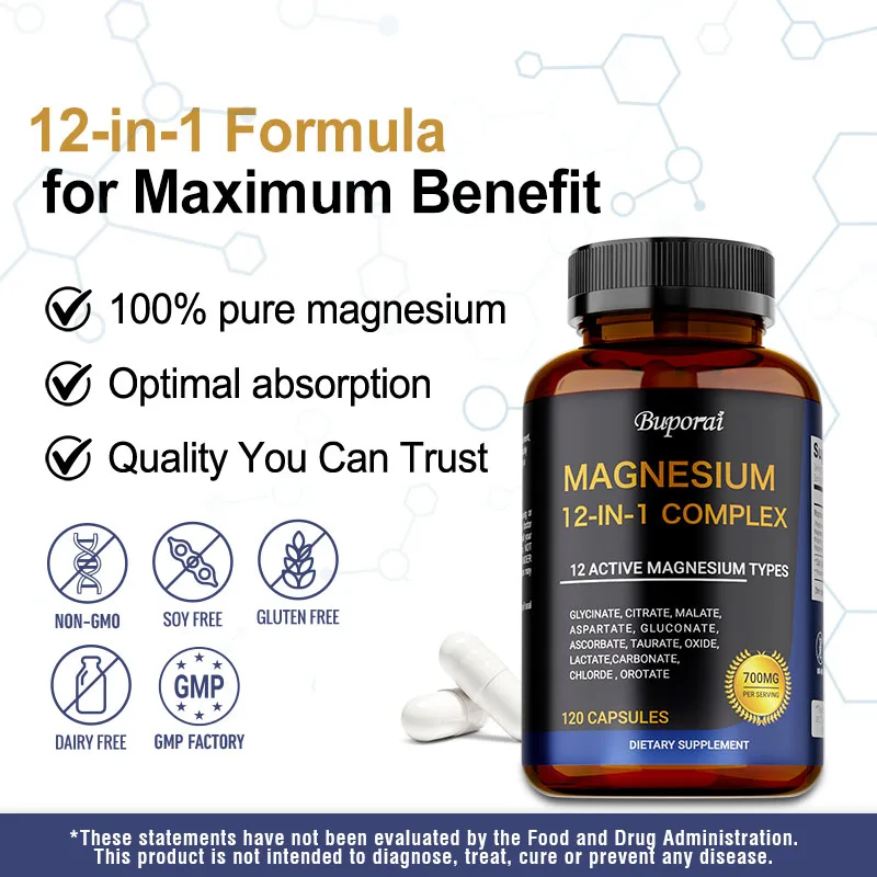 Magnesium Complex Capsules - S – Magnesium Glycinate Capsule Bewertung und Preis
