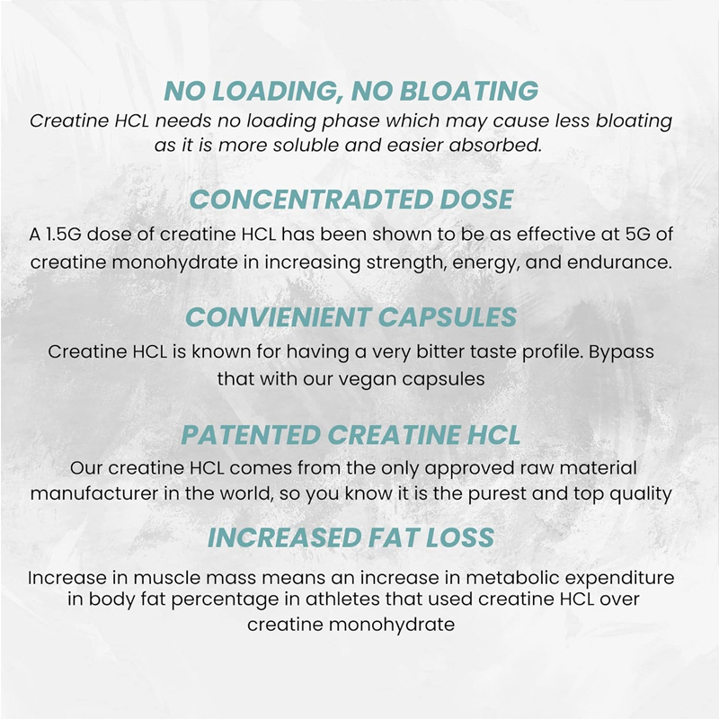 Creatine HCL Capsules 50 Serv/ – Creatine Hcl Capsule Bewertung und Preis