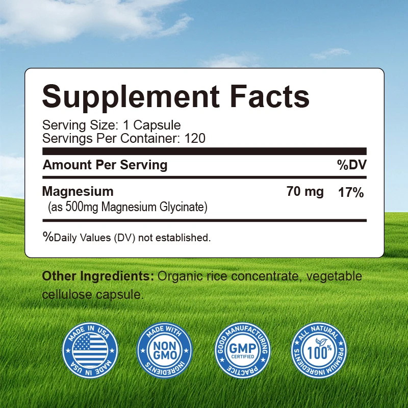 Magnesium Glycinate - Helps wi – Magnesium Glycinate Capsule Bewertung und Preis