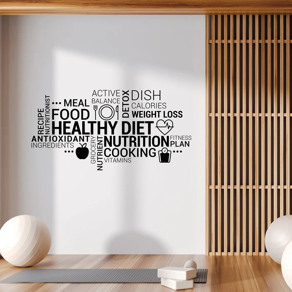 Inspiring Healthy Eating Vinyl – Nutrition Fitness Gym Bewertung und Preis