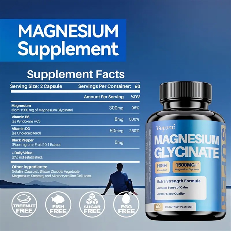 Magnesium Glycinate Supplement – Magnesium Glycinate Capsule Bewertung und Preis
